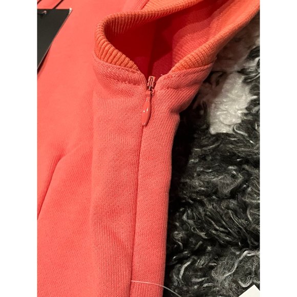 Hervé By Herve Leger coral sweatshirt mini dress XS NEW NWT - Picture 8 of 9